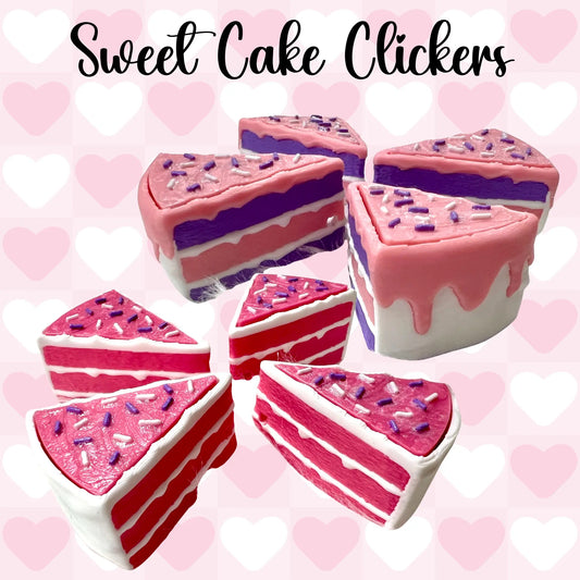 3D Cake Fidget Clicker (Clickify 3D) Pink Poodle Designz