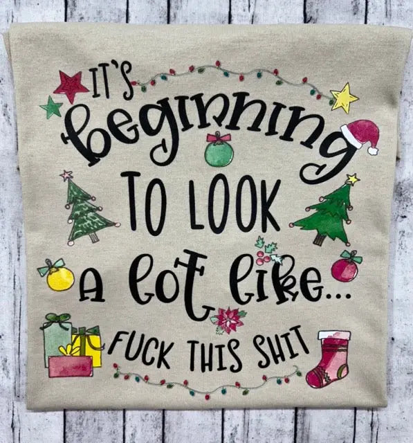 Adult Christmas Ready To Ship Pink Poodle Designz