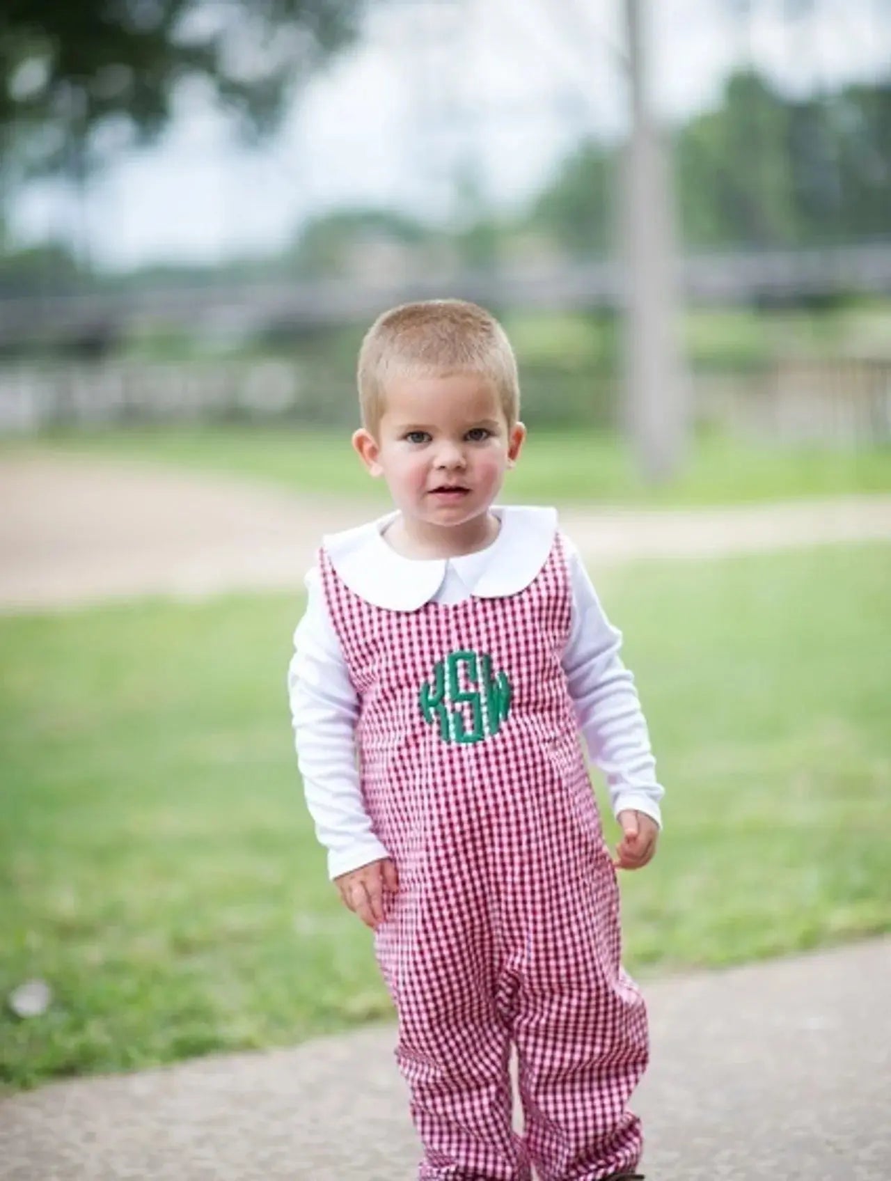 Boys Fully Lined Gingham Longall LOVE THAT COTTON