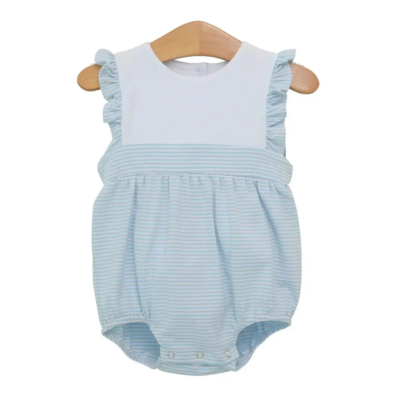 Girl's Ruffle Striped Bubble Pink Poodle Designz