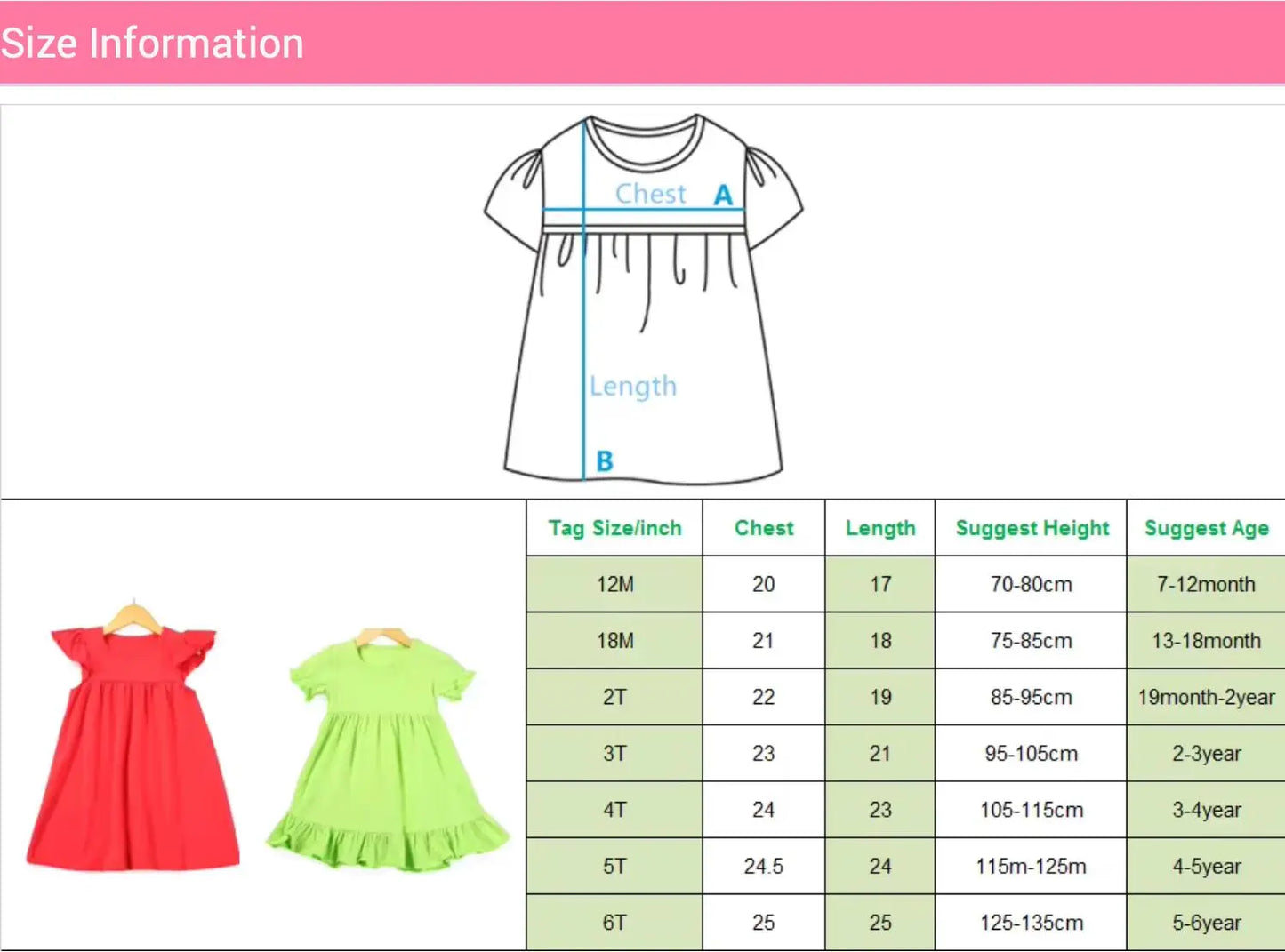 Girl's Cotton Flutter Sleeve Dress (12 Colors Available) Pink Poodle Designz