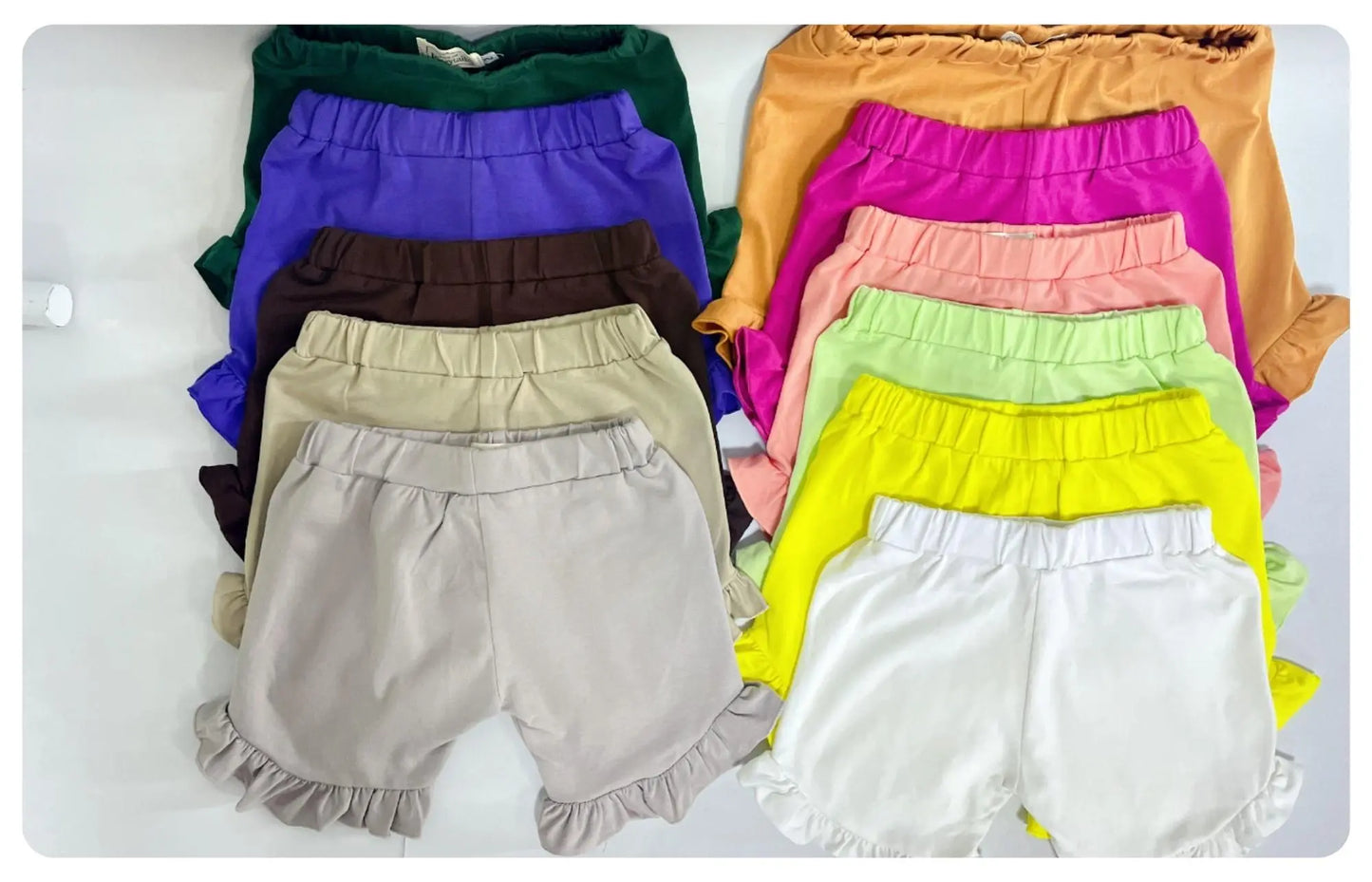 Girl's Ruffle Bubble Shorts Sew Sweet Blanks