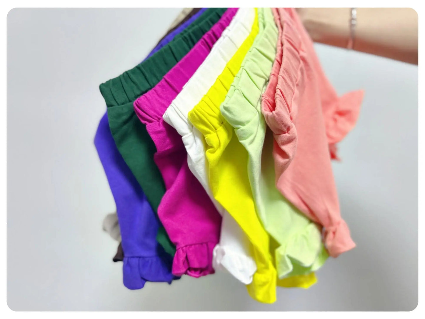 Girl's Ruffle Bubble Shorts Sew Sweet Blanks