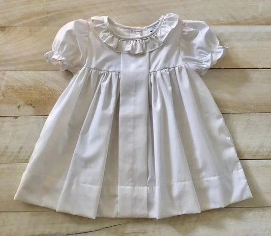 Girls Boutique Pleat Dress Pink Poodle Designz