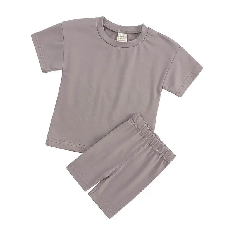 Girls Cotton Blend Short Sets Pink Poodle Designz