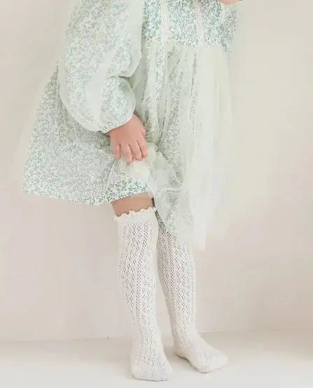 Girls Cotton Fashion Socks Pink Poodle Designz