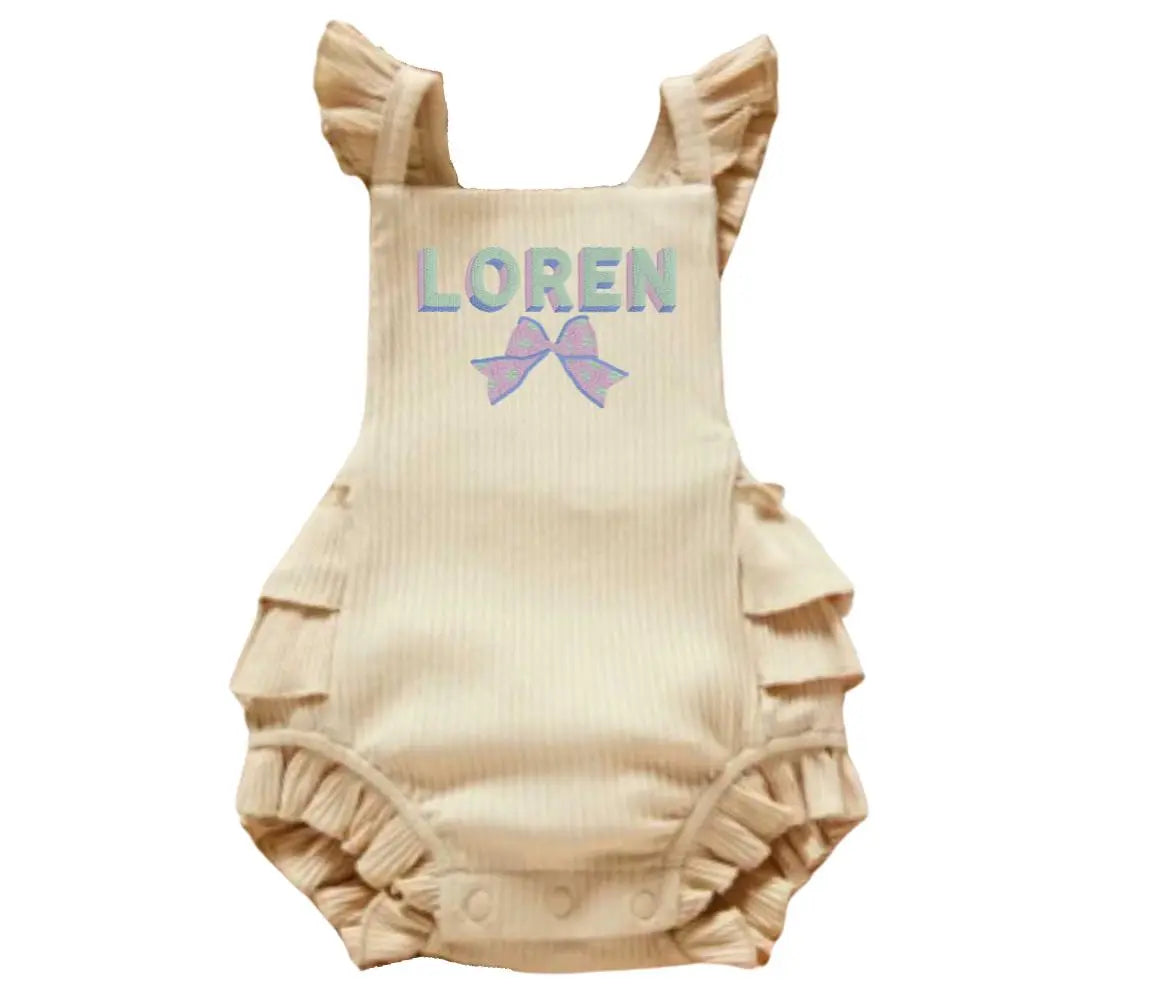 Girls Ruffle Bubble Bum Sunsuit (3 Colors) Pink Poodle Designz