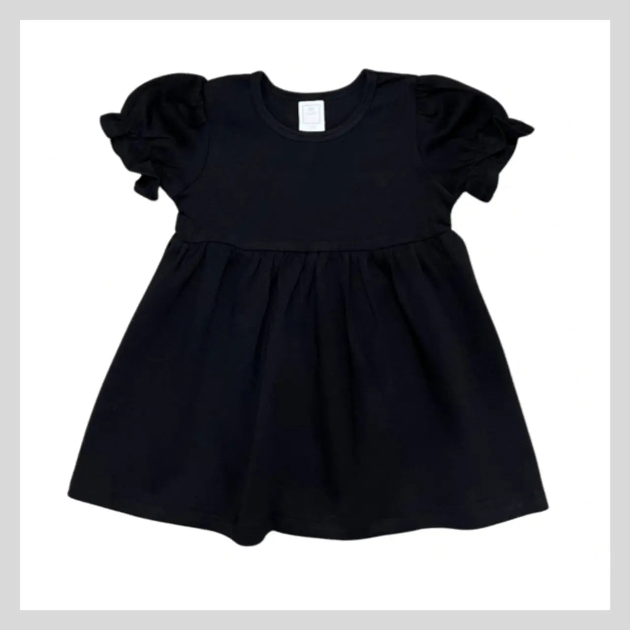 Girls Ruffle Short Sleeve Tunic Set Sew Sweet Blanks