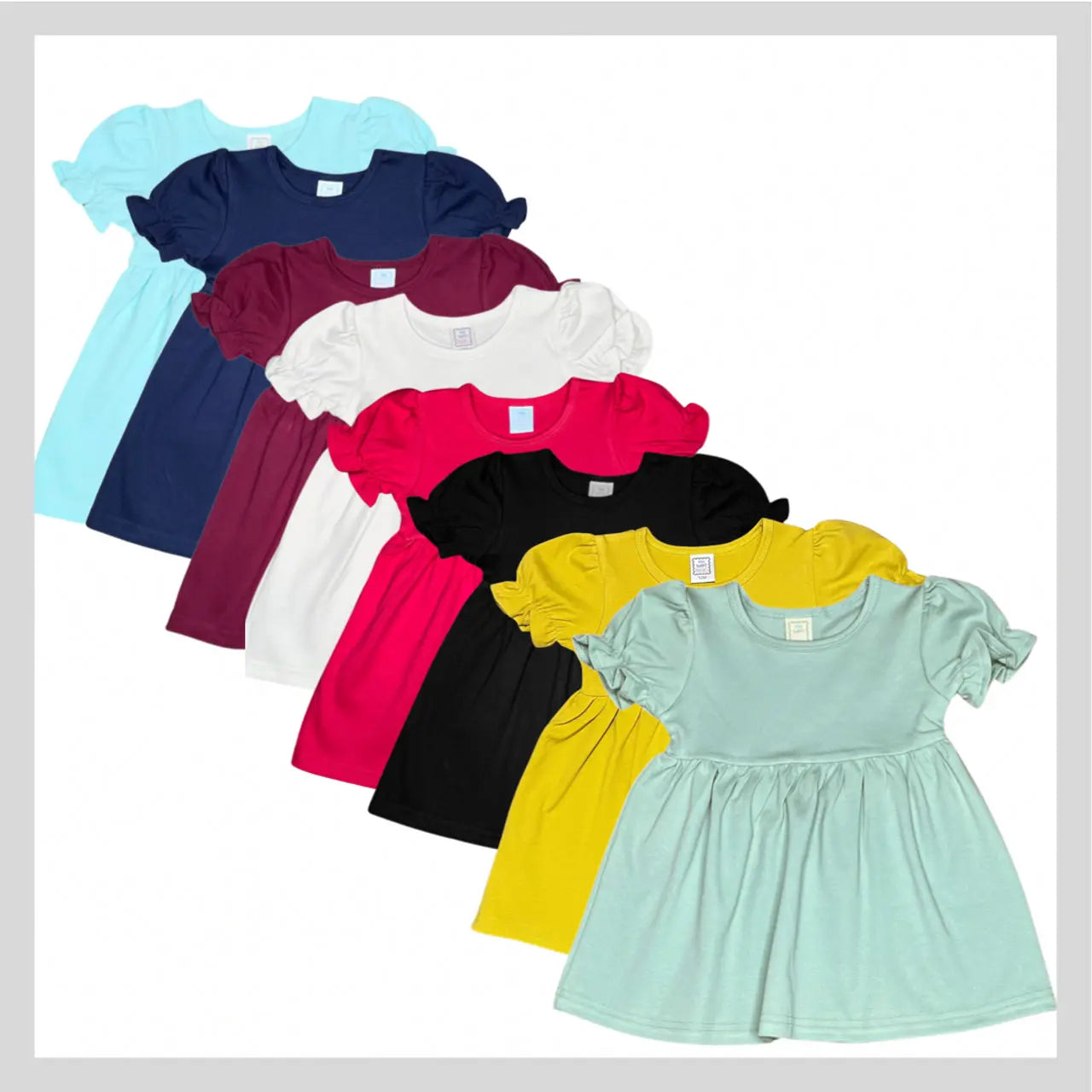 Girls Short Sleeve Dress Sew Sweet Blanks