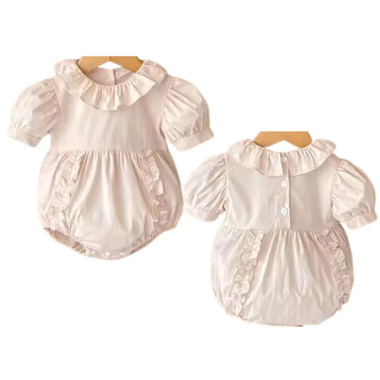 Infant Girls Summer Romper Pink Poodle Designz