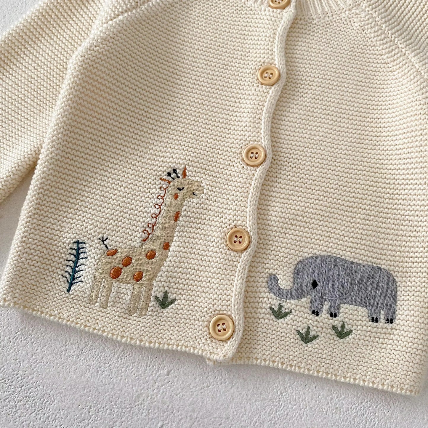 Infant/Toddler Unisex Embroidered Cardigan Pink Poodle Designz
