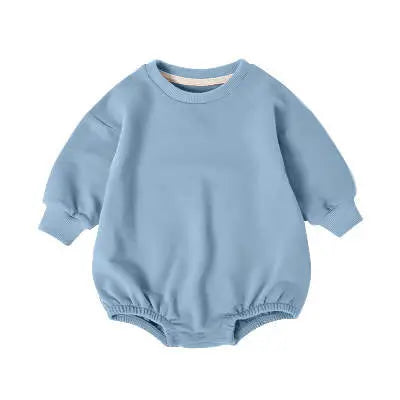Long Sleeve Organic Cotton Oversized Sweatshirt Bubble Romper Pink Poodle Designz