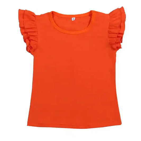 Navy Double Flutter T Shirt Pink Poodle Designz