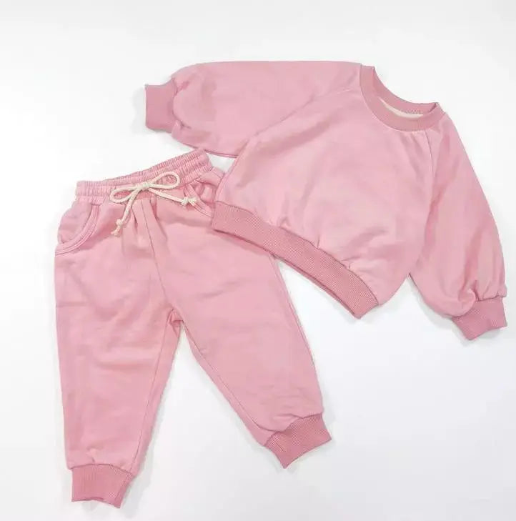 PREORDER- French Terry Sweatsuit Joggers 2PC Set ***** DUE 7/10/23***** Pink Poodle Designz