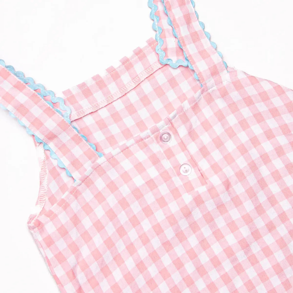 PREORDER Girls Pink Gingham Summer Short Set Pink Poodle Designz