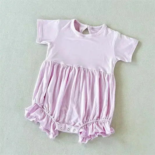 PREORDER Infant Bamboo Cotton Rompers (Copy) Pink Poodle Designz