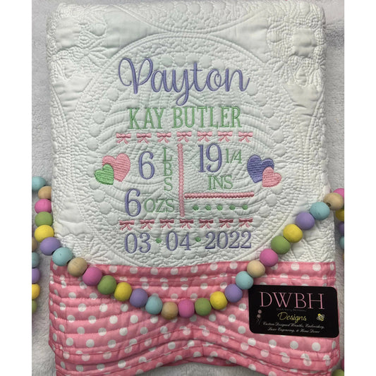 Personalized Heirloom Quilt pinkpoodledesignz