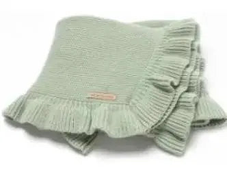 Ruffle Knit Blanket Pink Poodle Designz