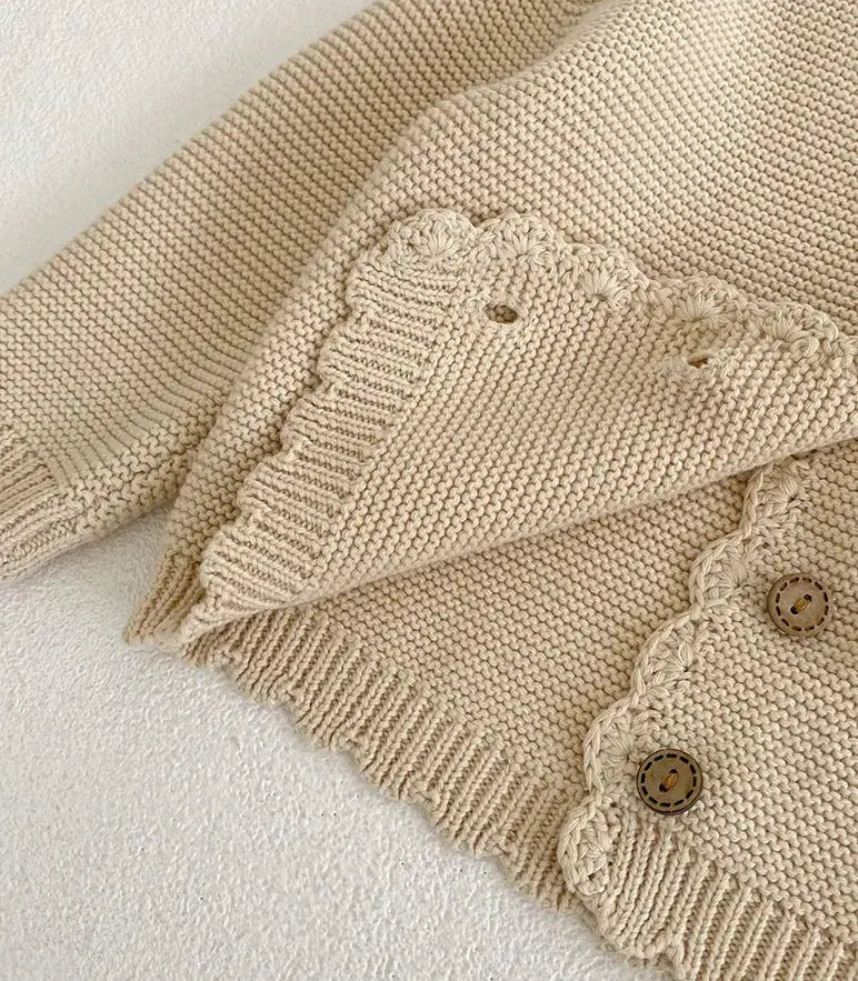PREORDER Scallop Edge Cardigan Sweaters ***CLOSING ****8/6**** Pink Poodle Designz