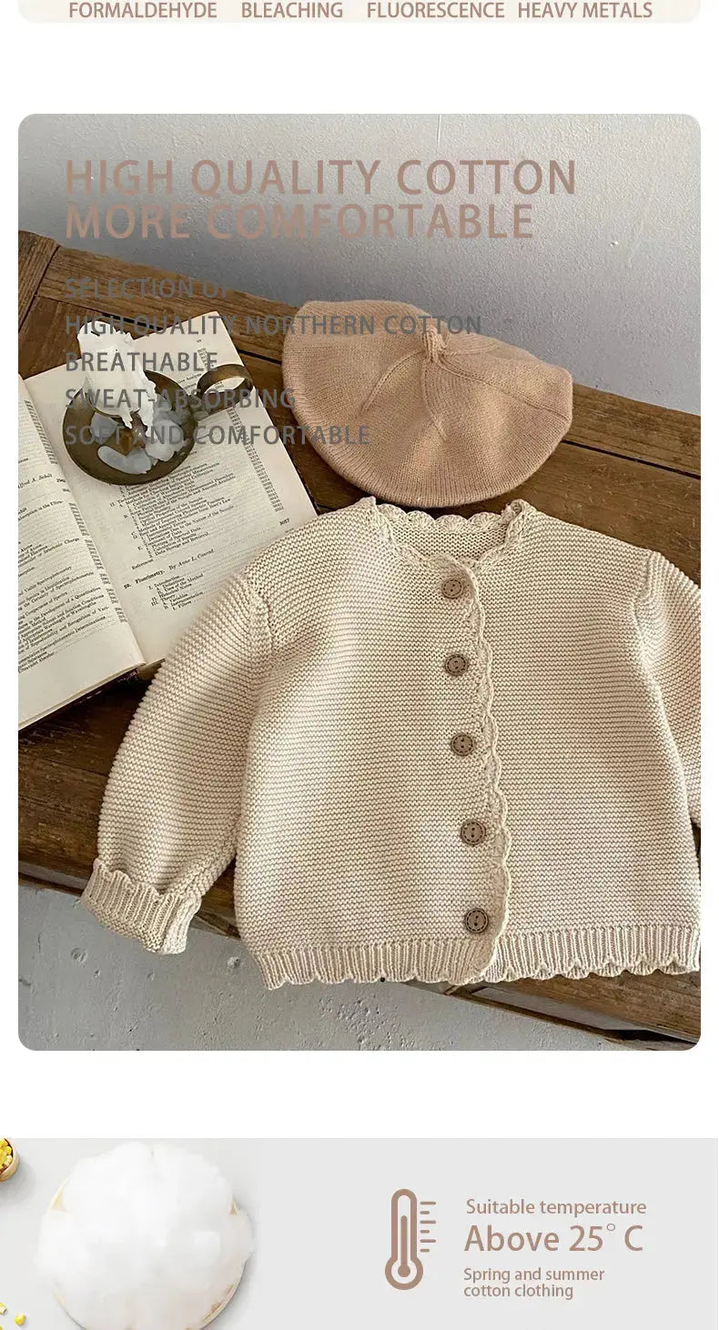 PREORDER Scallop Edge Cardigan Sweaters ***CLOSING ****8/6**** Pink Poodle Designz