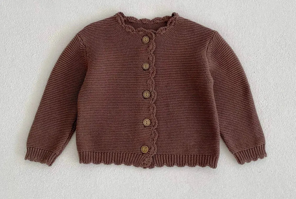 PREORDER Scallop Edge Cardigan Sweaters ***CLOSING ****8/6**** Pink Poodle Designz