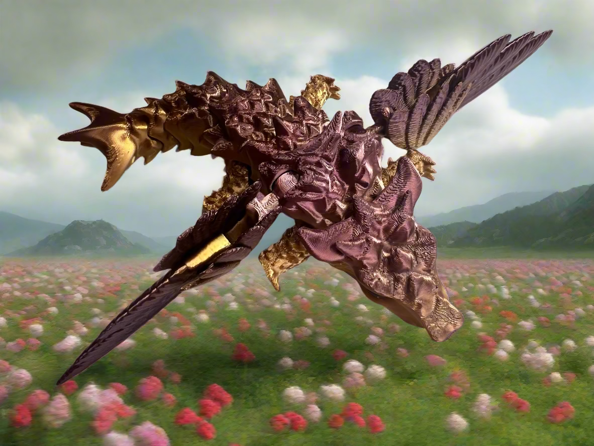 Spiked Water Serpent (Copy) Pink Poodle Designz