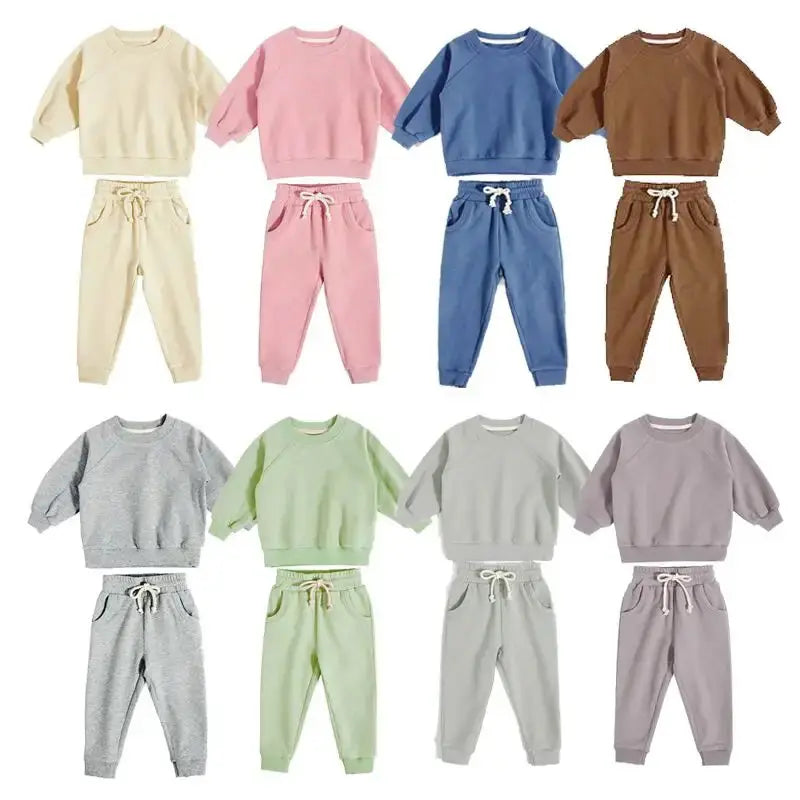 Unisex 2-Piece Set Hoodie Jogger Pants Set (Lilac, Pink, Blue, Green) Pink Poodle Designz