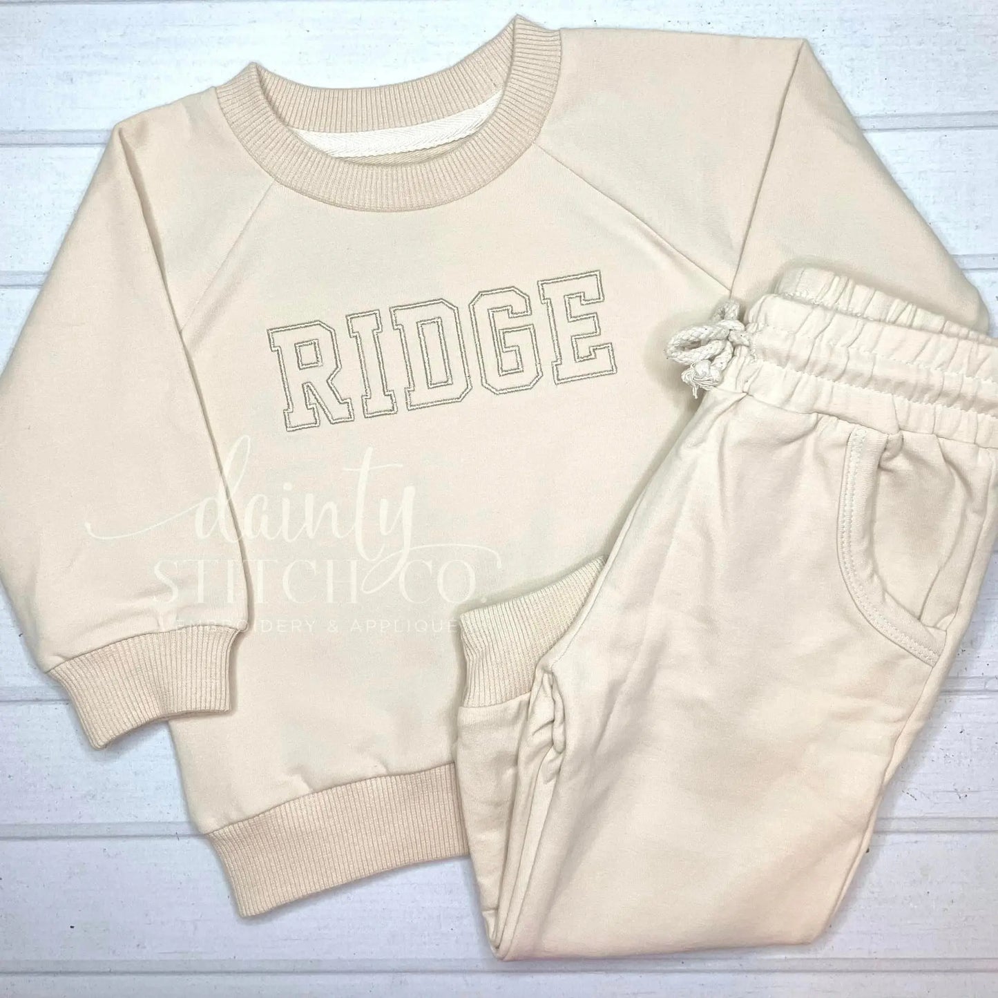 Unisex 2-Piece Set Jogger Pants Set Pink Poodle Designz