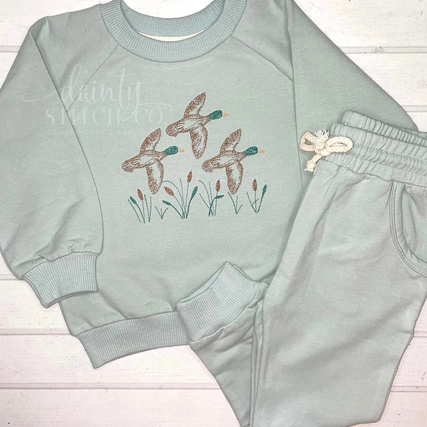 Unisex 2-Piece Set Jogger Pants Set Pink Poodle Designz