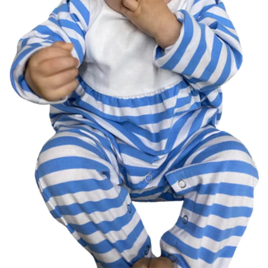 Unisex Color Block Long Romper Pink Poodle Designz