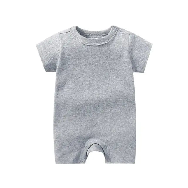 Unisex Knit Newborn Short Sleeve Romper Pink Poodle Designz