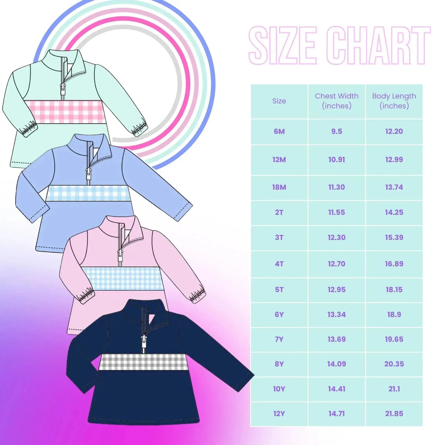 Unisex Quarter Zip Stripe Pullovers Pink Poodle Designz