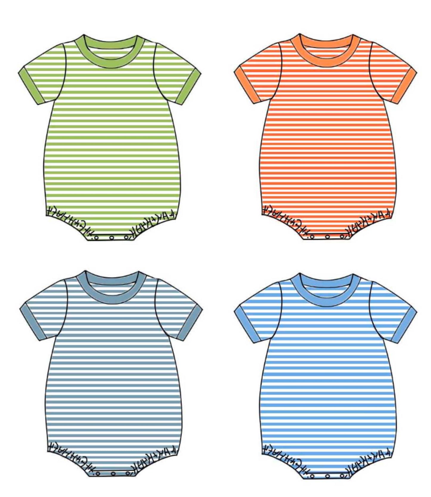 Unisex Short Sleeve Baby & Toddler Bubbles Pink Poodle Designz