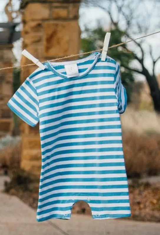 Unisex Short Sleeve Romper Pink Poodle Designz