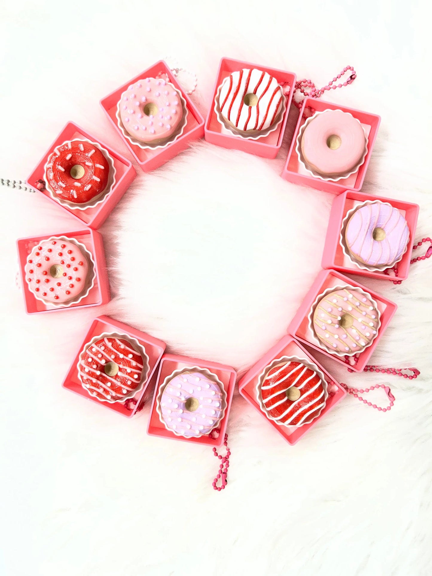 Valentine Donut Clickers Pink Poodle Designz