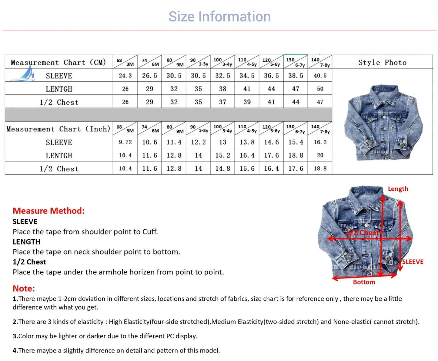 Wholesale Children's Casual Denim Stone Washed Jacket Pink Poodle Designz