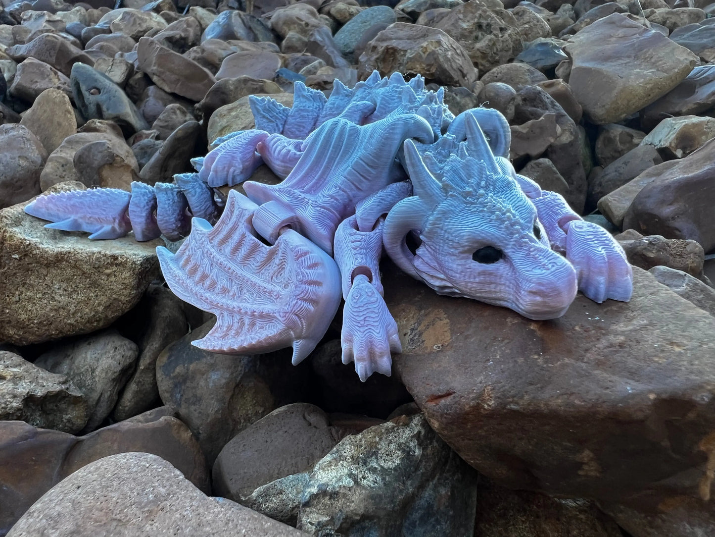 Winged Flexi Dragons Pink Poodle Designz