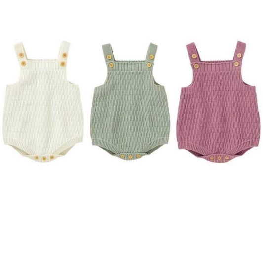 Boutique Ribbed Romper With Matching Bonnet Pink Poodle Designz