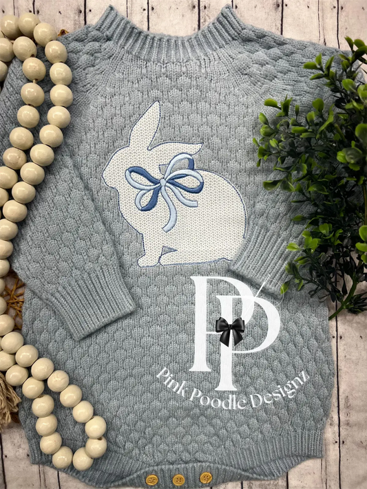 Hayden Knitted Unisex Romper Pink Poodle Designz