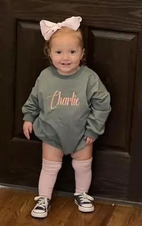 Infant Sweatshirt Rompers Pink Poodle Designz