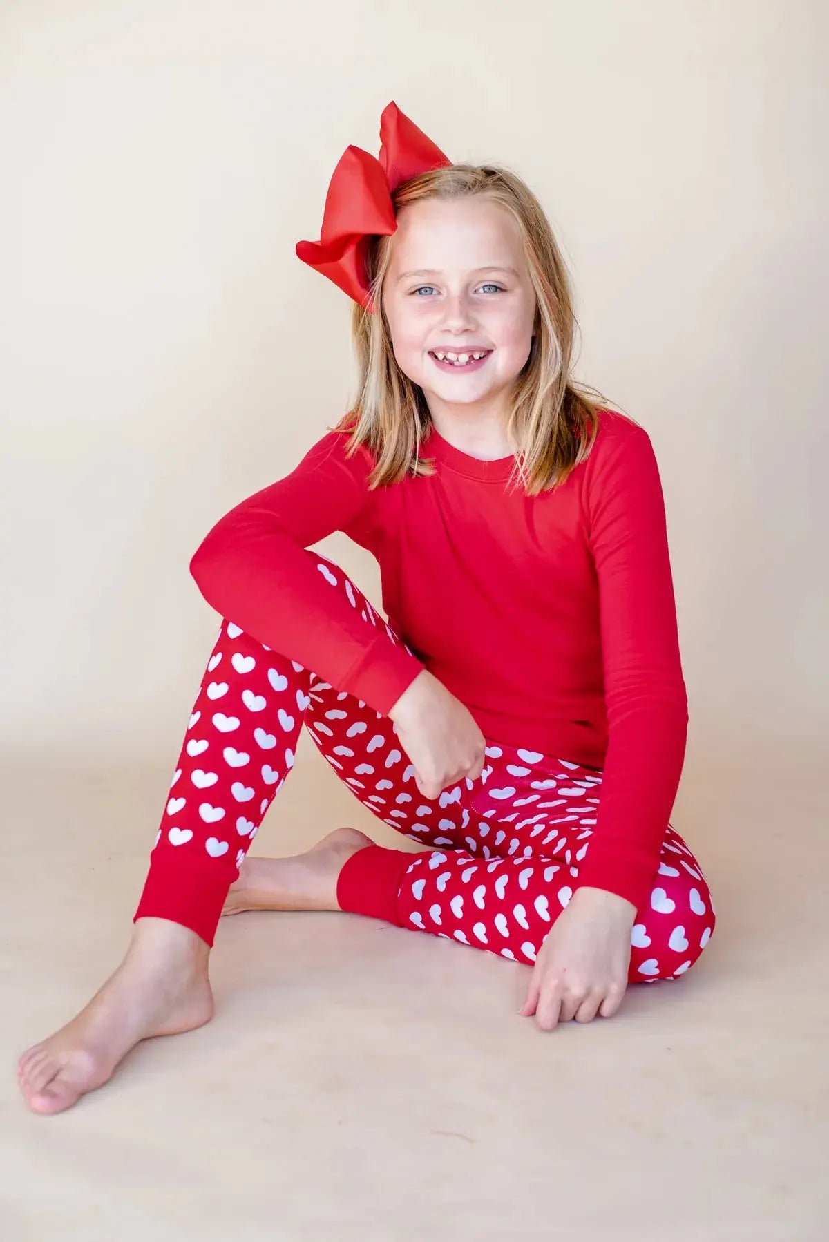 Red discount heart pajamas