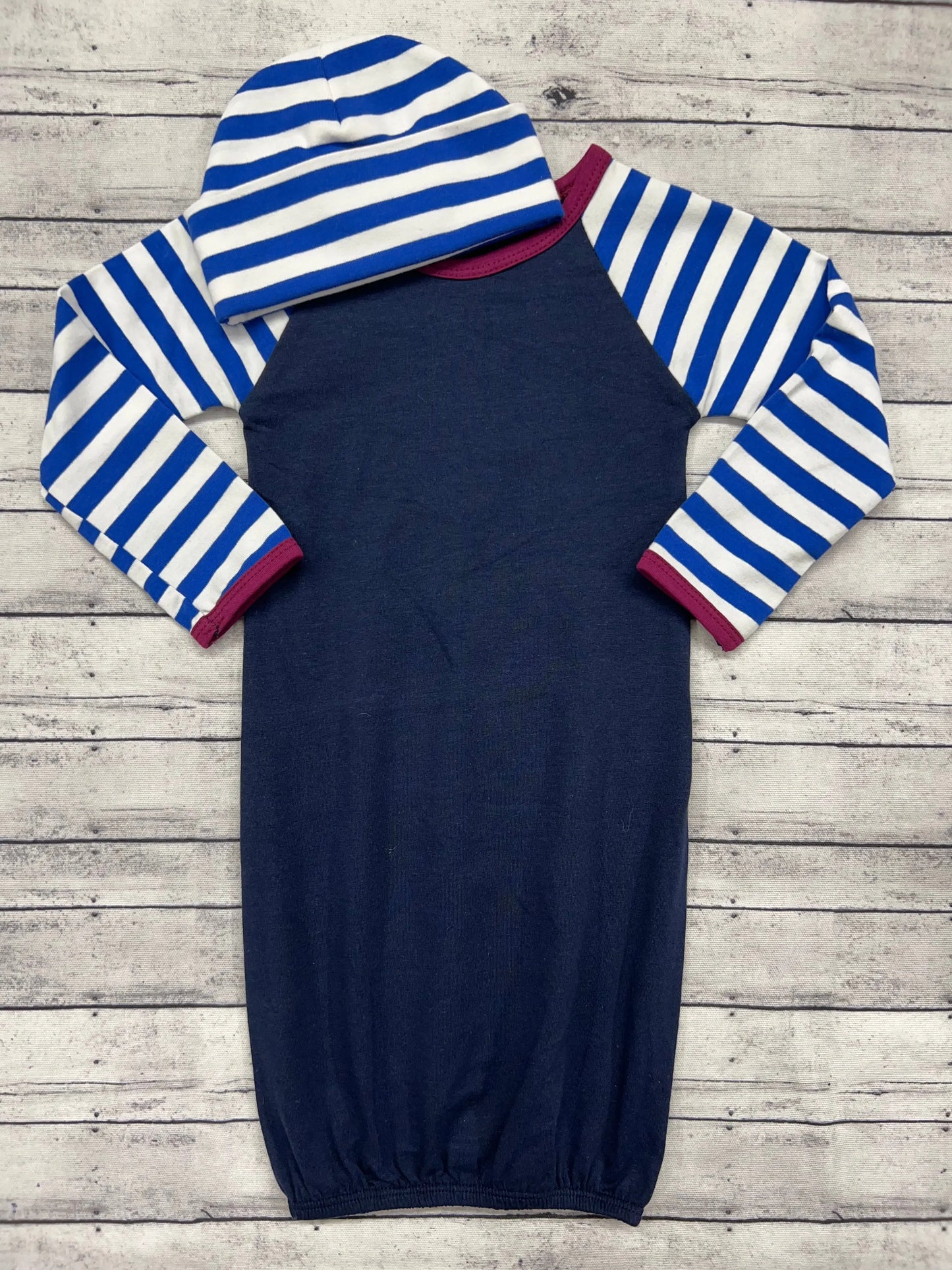 Long Sleeve Infant Boy's Gowns Pink Poodle Designz