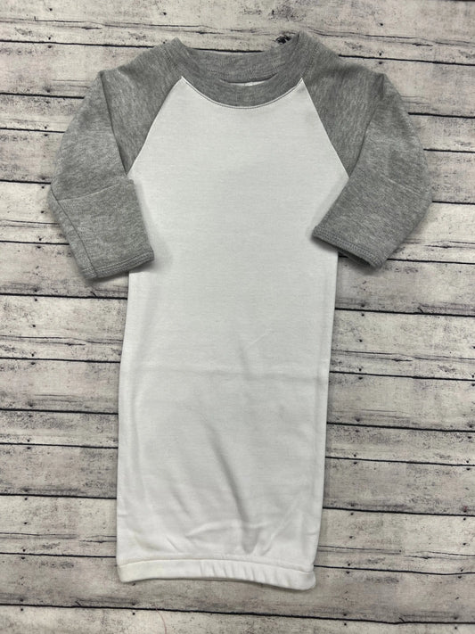 Long Sleeve Infant Boy's Raglan Gowns Pink Poodle Designz