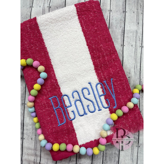 Monogrammed Cabana Terry Loop Beach Towels Walmart