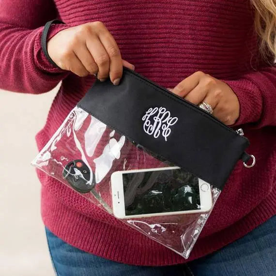 Monogrammed Clear Stadium Purse Blanks Outlet