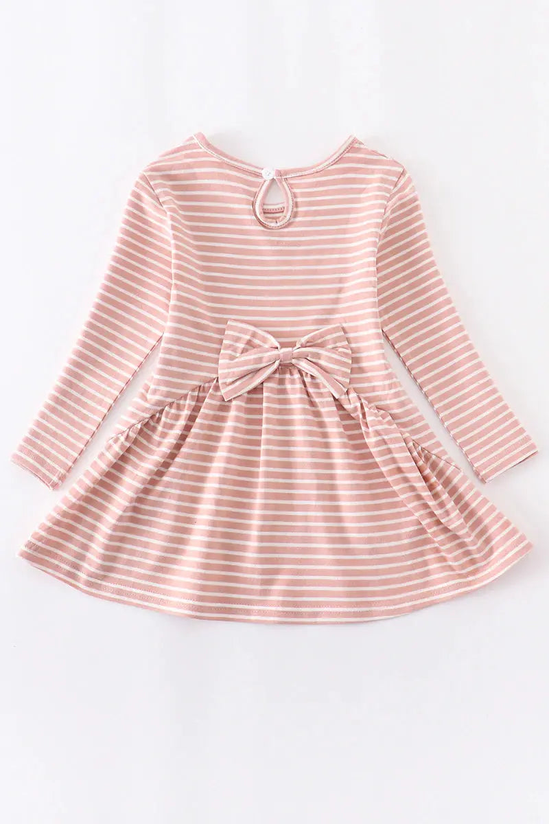 Monogrammed Flowy Pink Stripe Tunic Honeydew