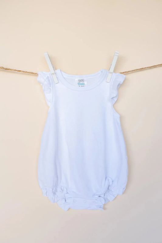 Monogrammed Girl's Angel Sleeve Bubbles ARB Blanks