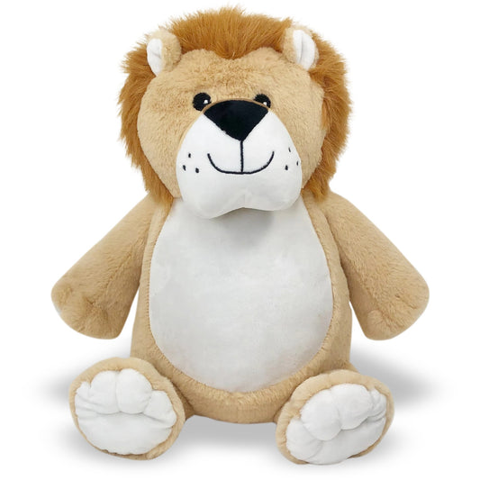 Personalized Keepsake Stuffed Lion pinkpoodledesignz
