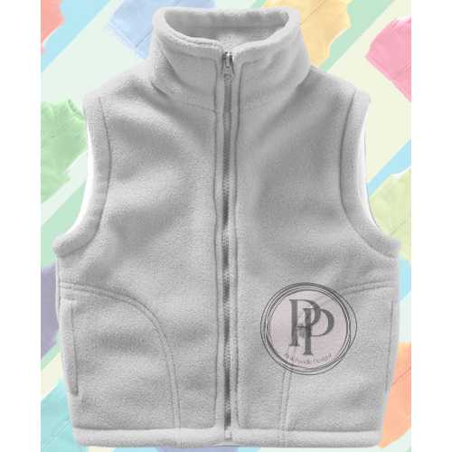 Toddler Polar Fleece Unisex High Quality Vest Pink Poodle Designz