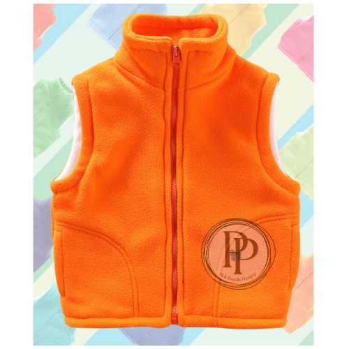 Toddler Polar Fleece Unisex High Quality Vest Pink Poodle Designz